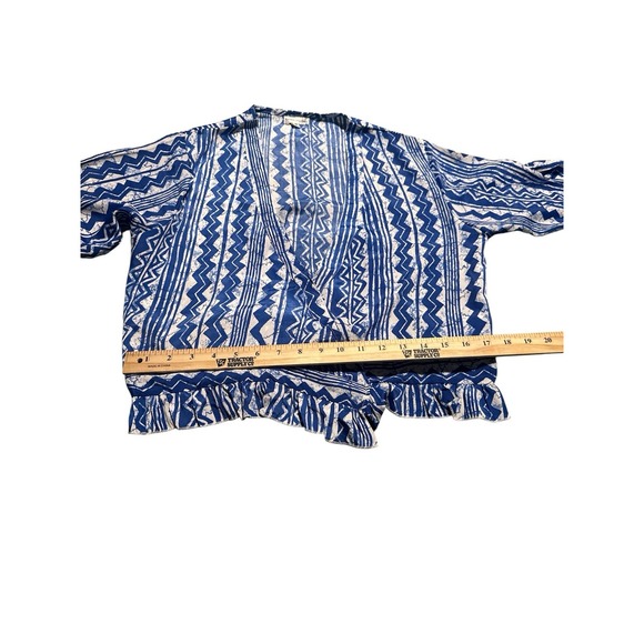 Karma Highway Lightweight Warp Top Beautiful Bell Sleeves One Size Boho - Picture 7 of 11